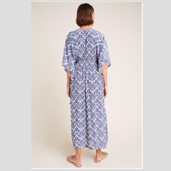 Anthropologie x Rujuta Sheth  Juiliet Caftan Dress Coverup Sz Small/Medium - Picture 4 of 8